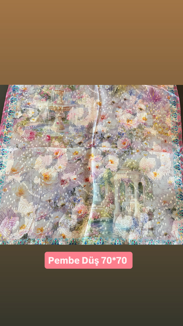 Özel Tablo Pembe Flar 70*70