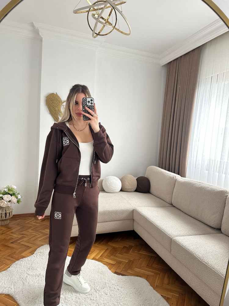 Loewe Eşofman Takımı Kahve 