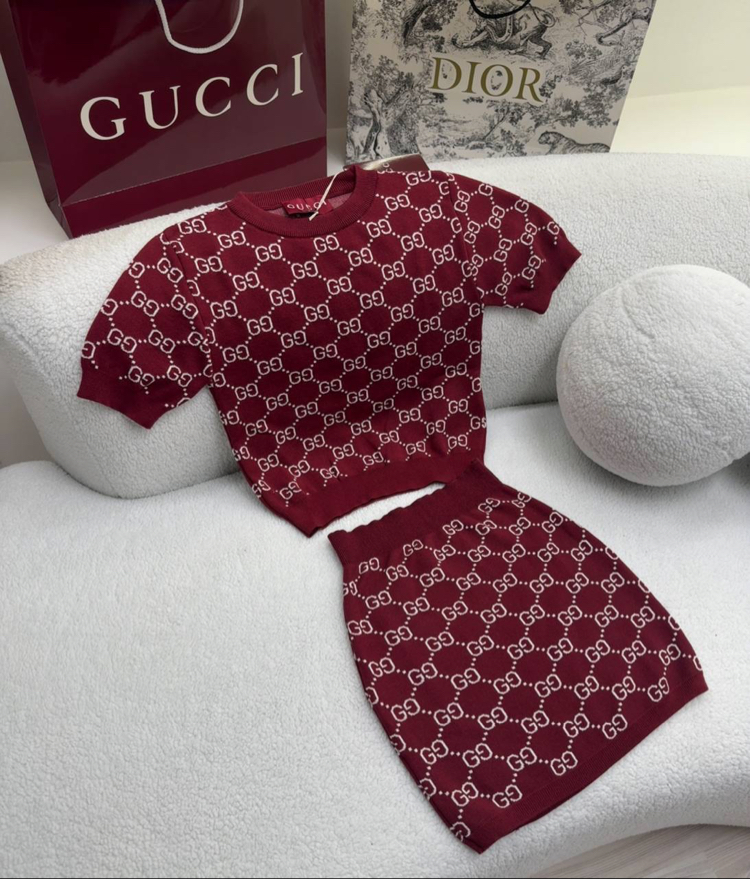Gucci Etekli triko Takım Bordo