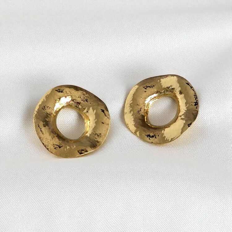 Gold Halka Küpe