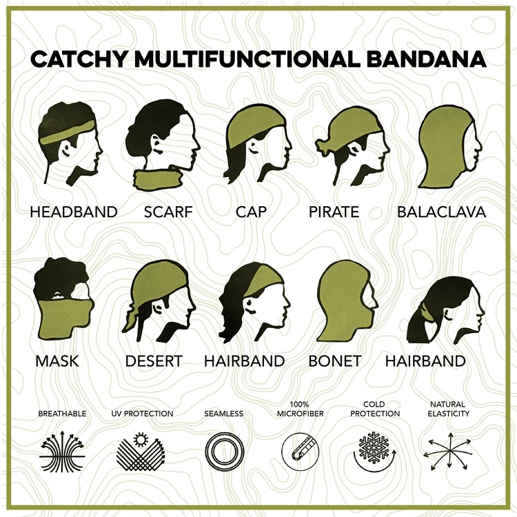CATCHY BANDANA - LİKYA MAVİSİ