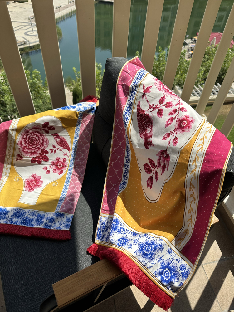 Pip studio royal pembe runner+fırın örtüsü