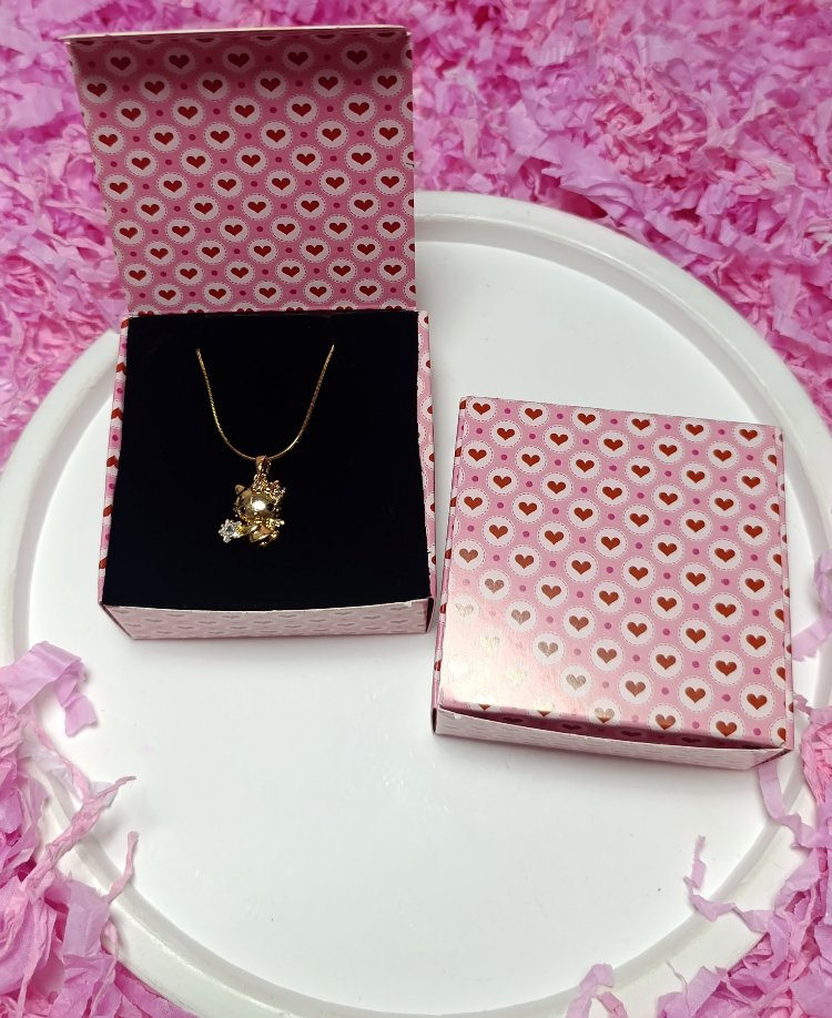 Hello kitty zirkon taşlı çelik kolye