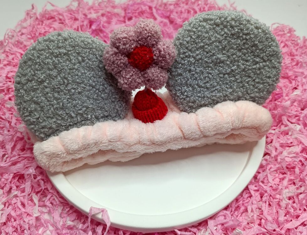 Yumuşak peluş bandana 