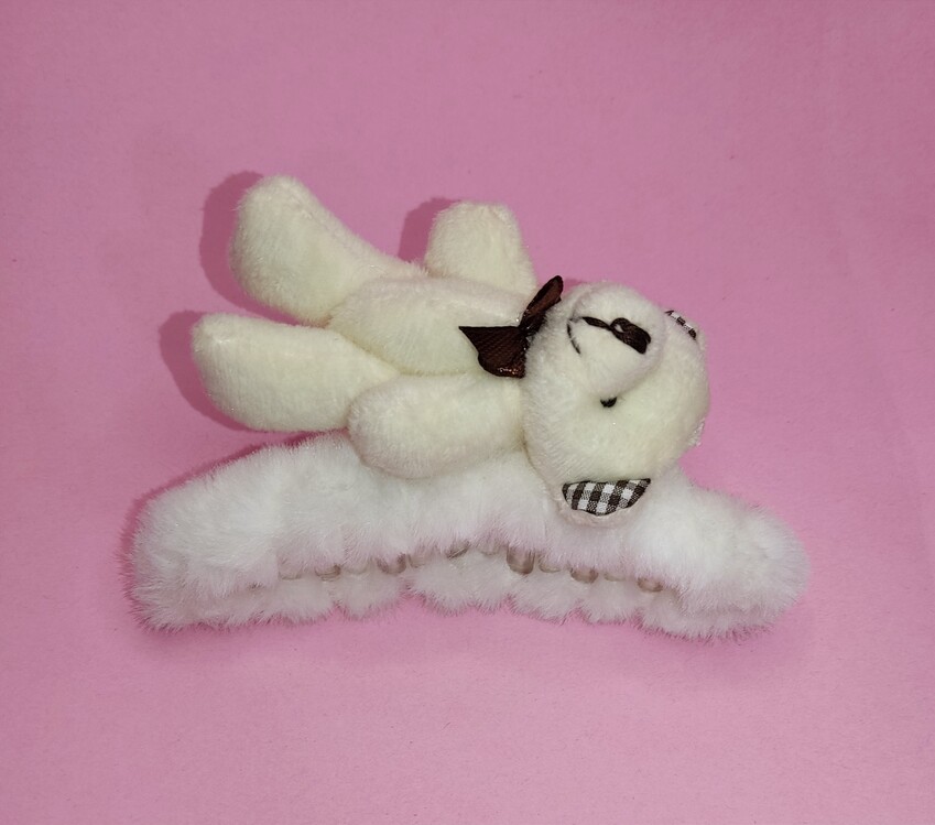 Ayıcıklı peluş mandal toka