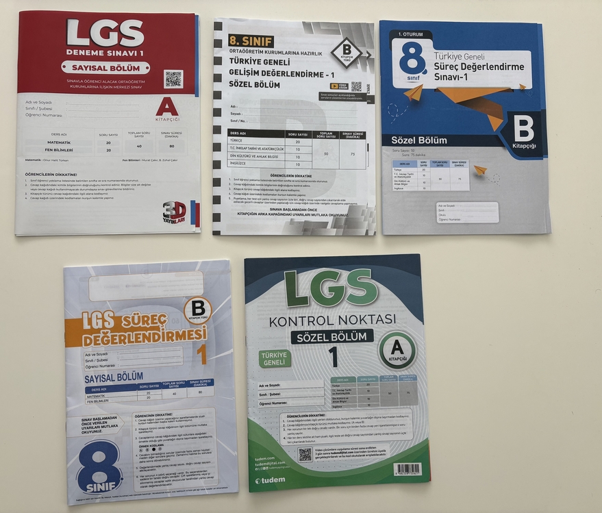 LGS 8.Sınıf Kasım Ayı Denemeleri
