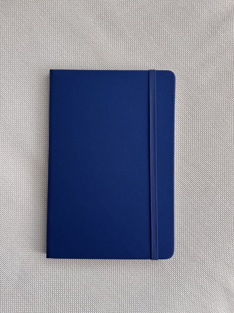 Mavi Mat Dokulu Defter