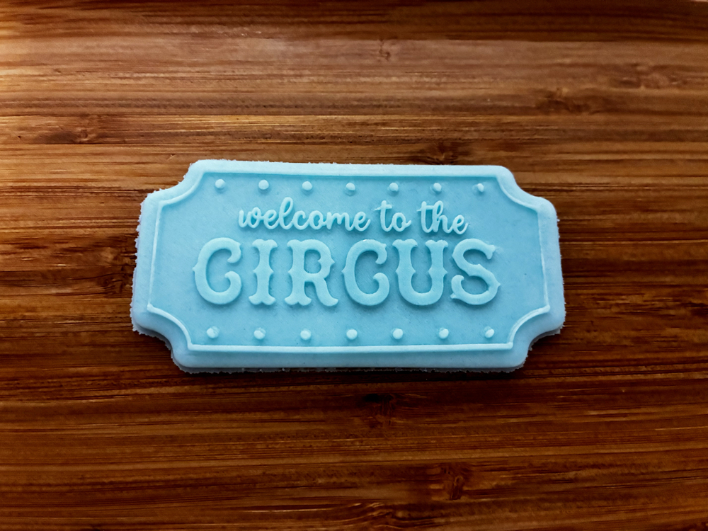 26564 circus yazılı pleksi ve kesicisi set kurabiye kalıbı
