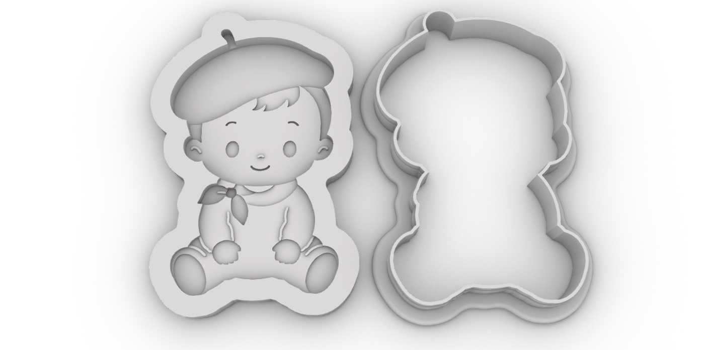 26536 Erkek bebek kurabiye kalıbı