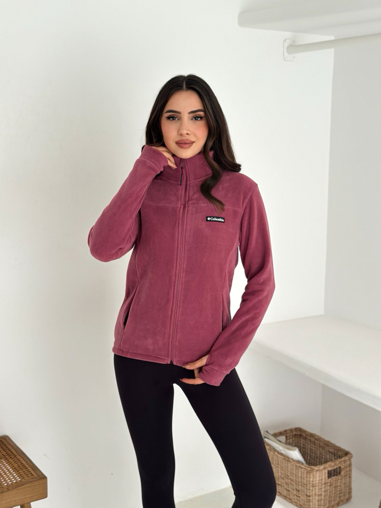 Colimbia Fermuarlı Polar Gül - 4004
