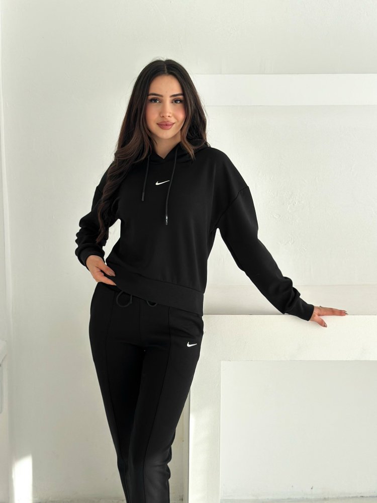 Nike Kapüşonlu Eşofman Üstü Siyah - 4580