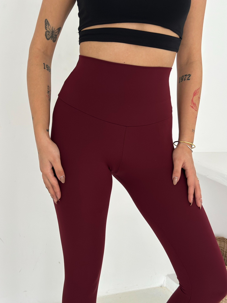 Nike Nubuk Kumaş Tayt Bordo - 5111