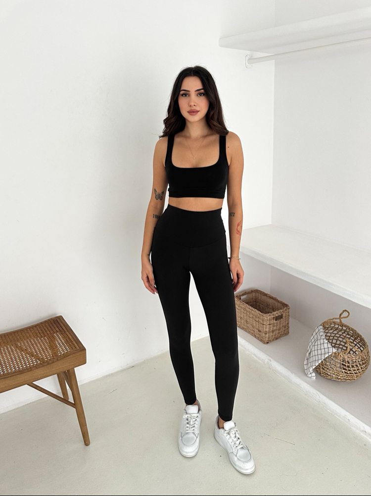 Nike Nubuk Kumaş Tayt Siyah - 5111