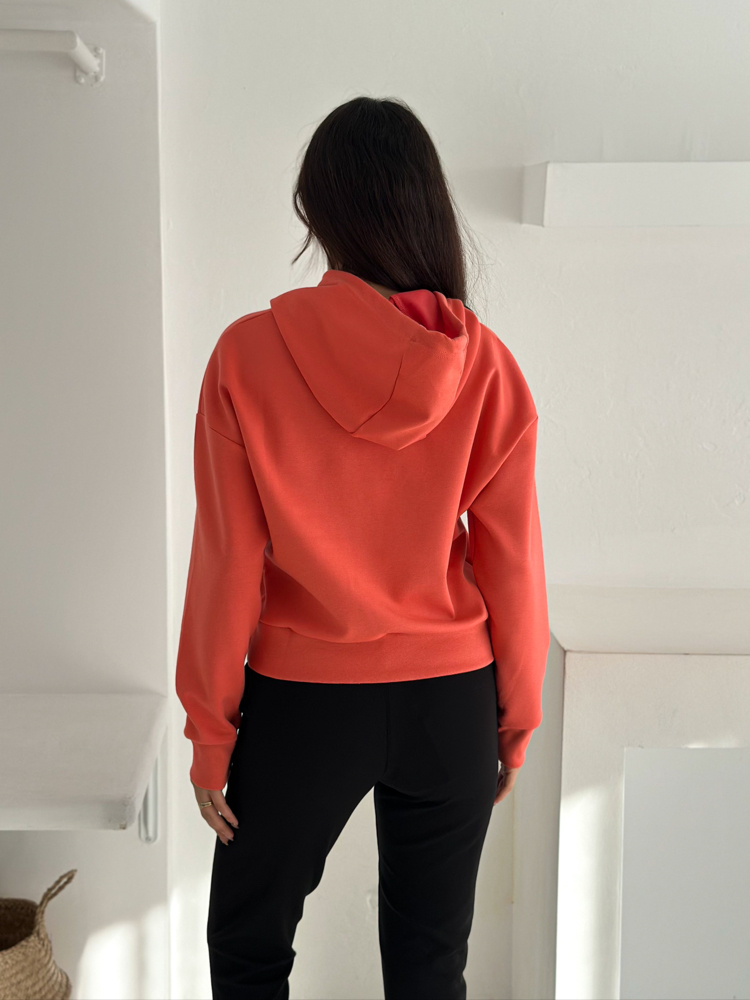 Nike Kapüşonlu Eşofman Üstü Turuncu- 4580