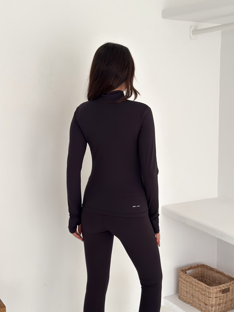 Nike Nubuk Kumaş Eşofman Üstü Siyah - 4933