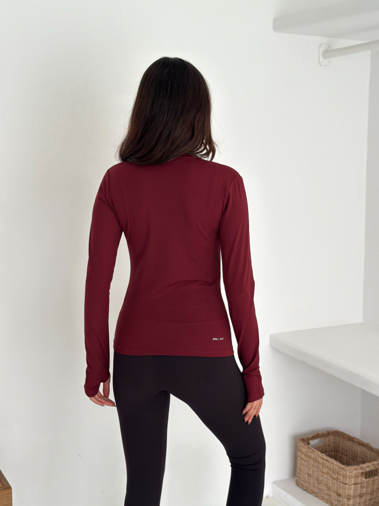 Nike Nubuk Kumaş Eşofman Üstü Bordo - 4933