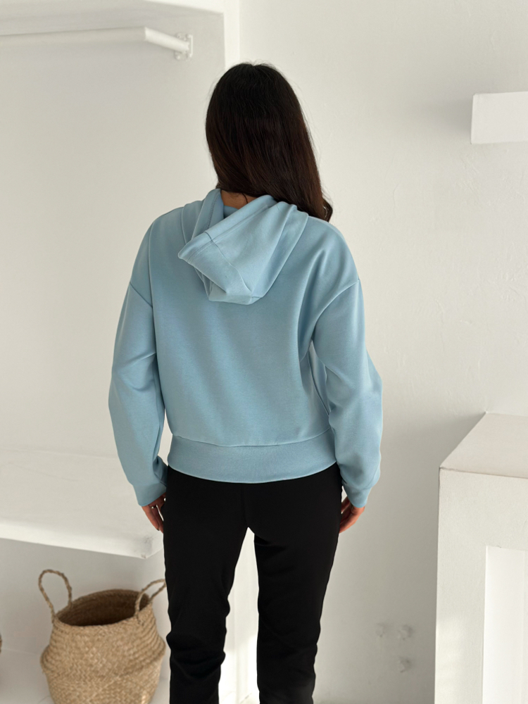 Nike Kapüşonlu Eşofman Üstü Mavi - 4580