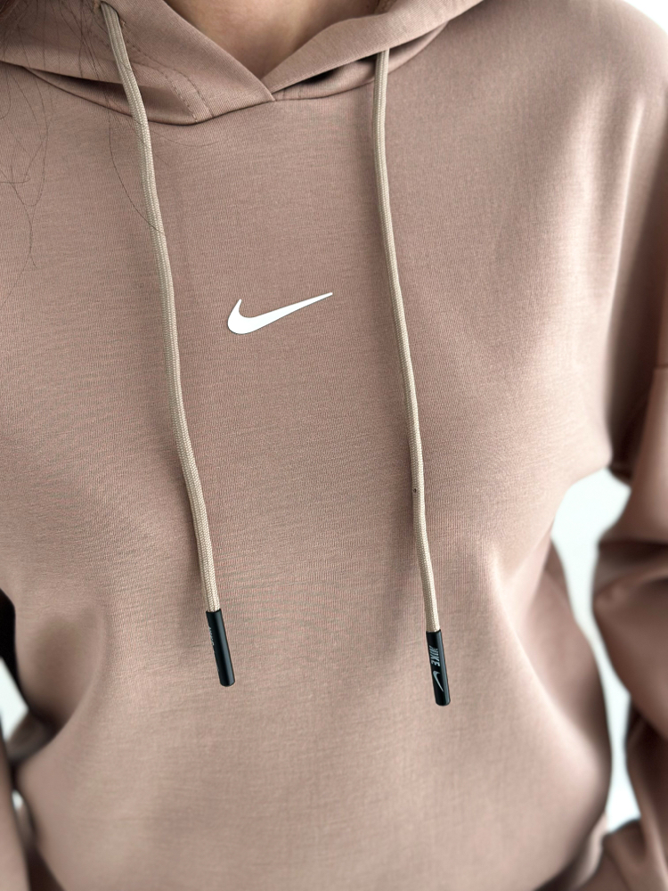 Nike Kapüşonlu Eşofman Üstü Sütlü Kahve - 4580