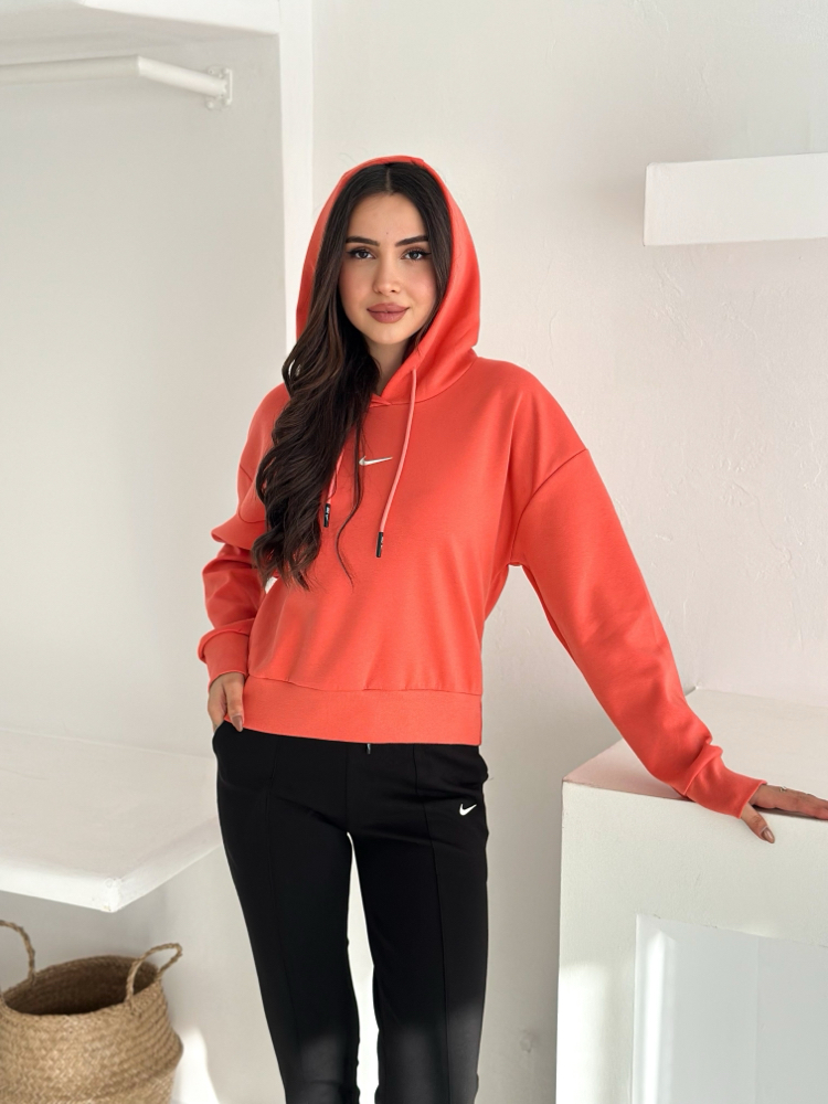 Nike Kapüşonlu Eşofman Üstü Turuncu- 4580