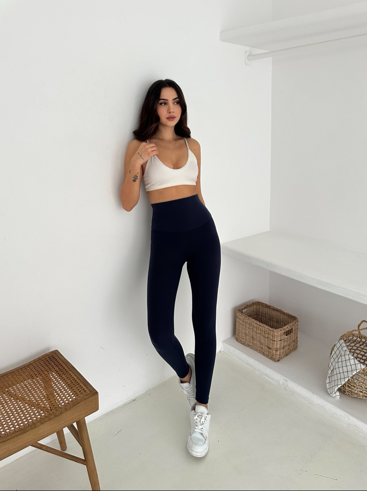 Nike Nubuk Kumaş Tayt Lacivert- 5111