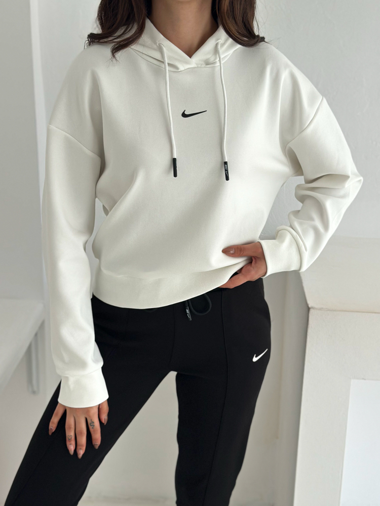 Nike Kapüşonlu Eşofman Üstü Ekru - 4580