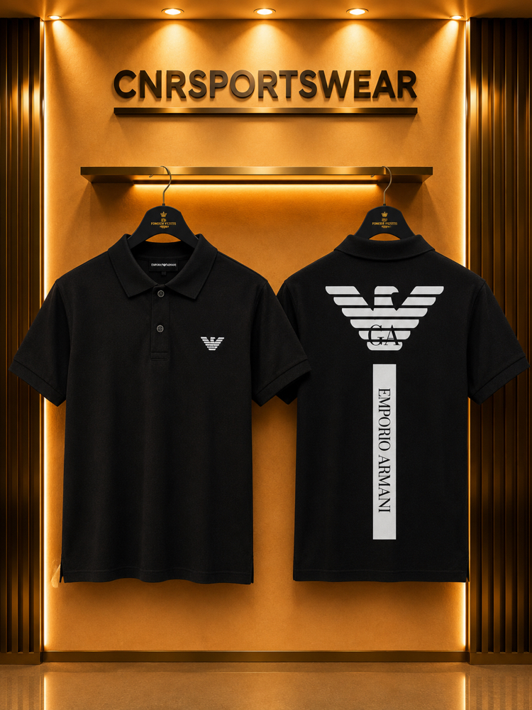 EmporioArmani Arkalı Önlü Baskılı T-Shirt