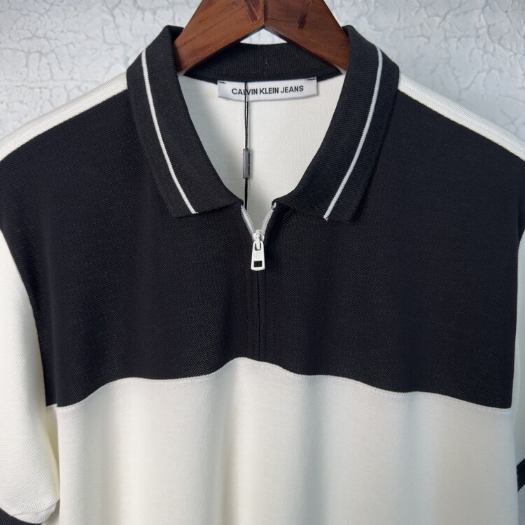 Ck Premium Yaka Fermuar Polo Yaka T-shirt