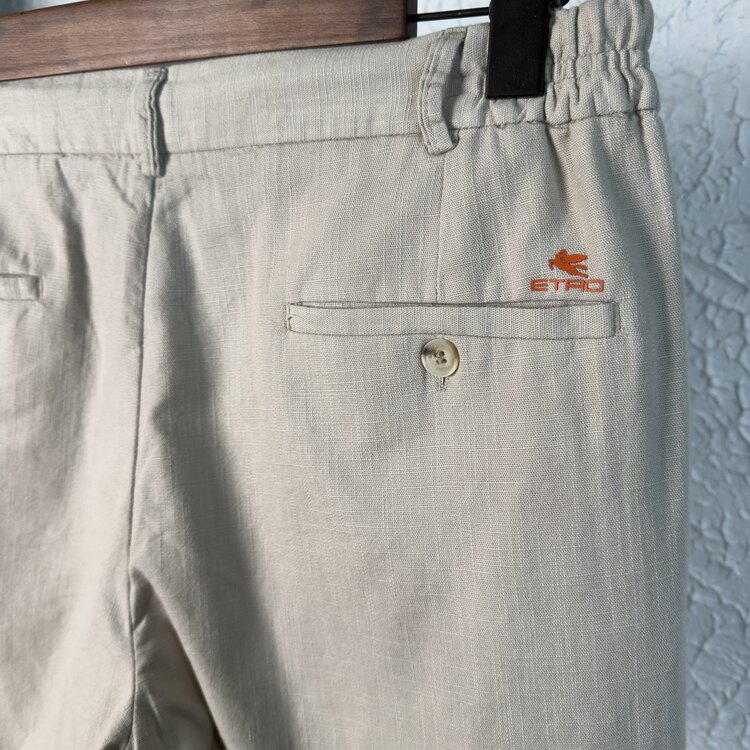 Etro Ham Keten Jogger Pantolon