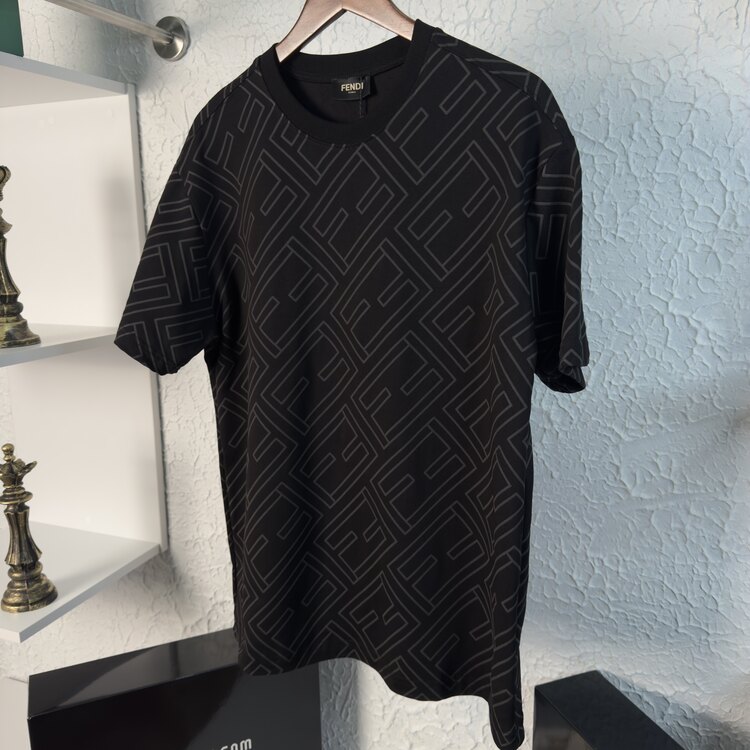 Fendı Owersize Kabartma Baskı Premium T-shirt