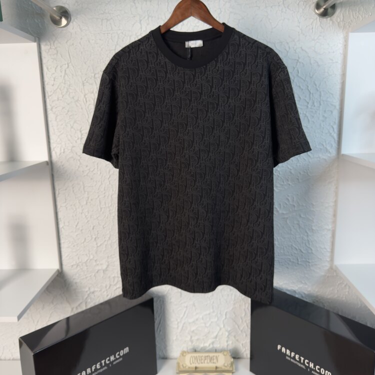 Dıor Kabartma Baskı Owersize Premium T-shirt