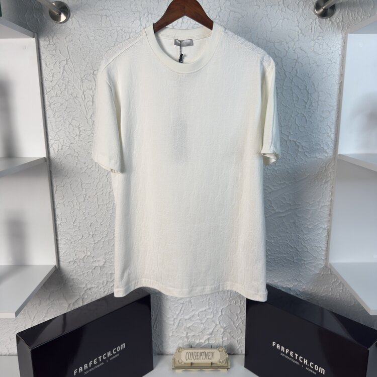 Dıor Kabartma Baskı Owersize Premium Tshirt