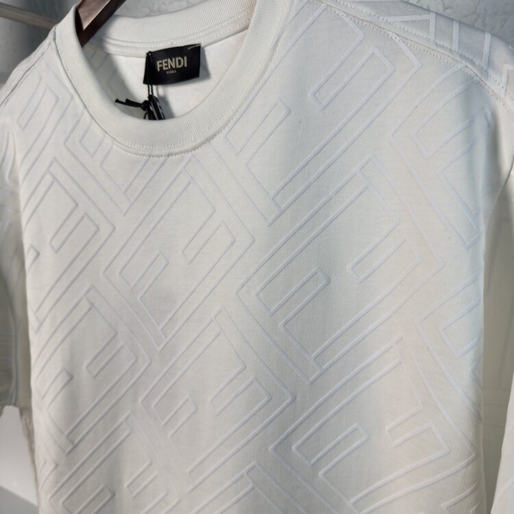 Fendı Owersize Kabartma Baskı Premium T-shirt