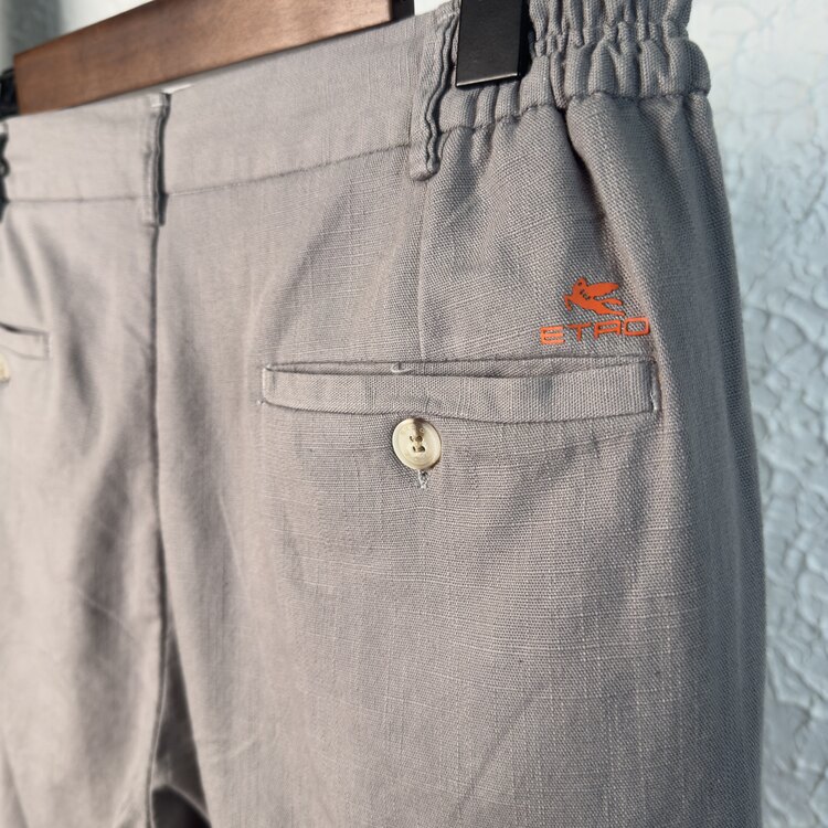 Etro Ham Keten Jogger Pantolon