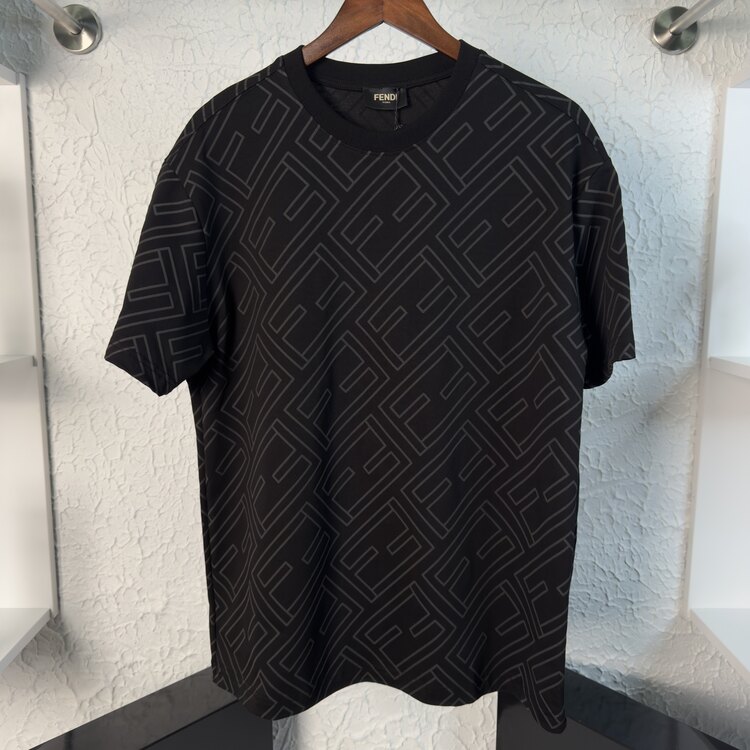Fendı Owersize Kabartma Baskı Premium T-shirt