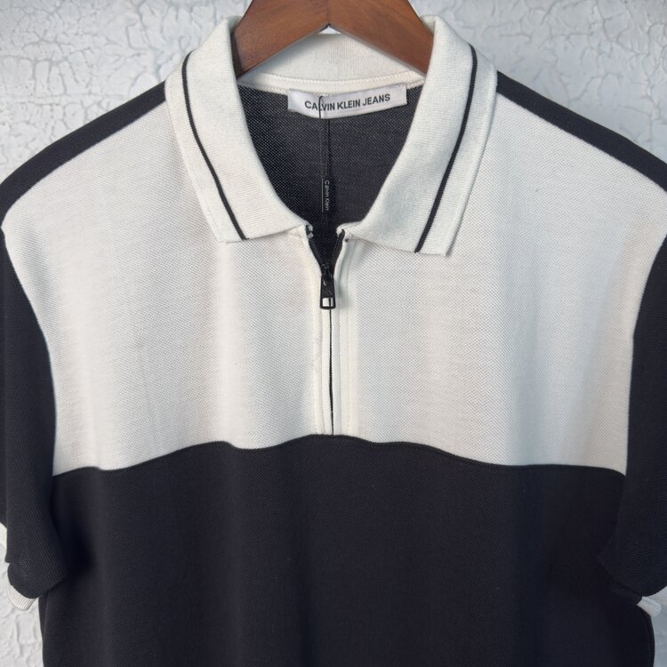 Ck Premium Yaka Fermuar Polo Yaka T-shirt