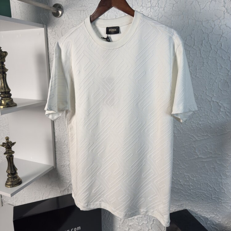 Fendı Owersize Kabartma Baskı Premium T-shirt