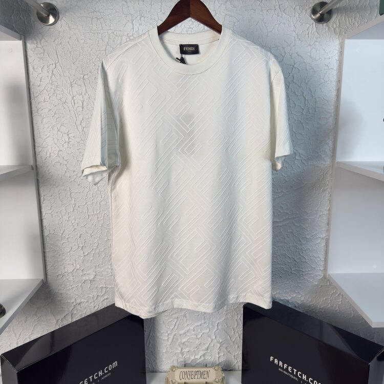 Fendı Owersize Kabartma Baskı Premium T-shirt