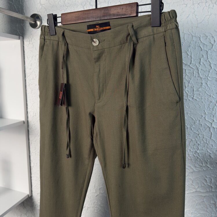 Etro Ham Keten Jogger Pantolon