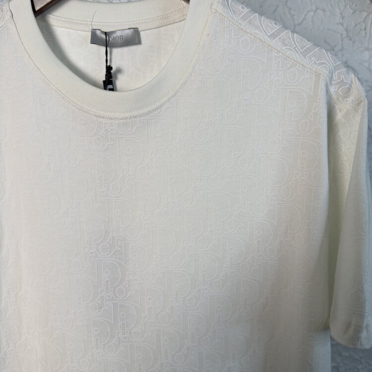 Dıor Kabartma Baskı Owersize Premium Tshirt