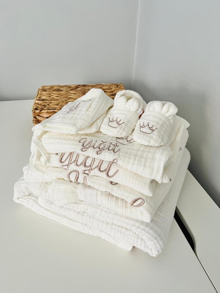 7 Parça Müslin Set