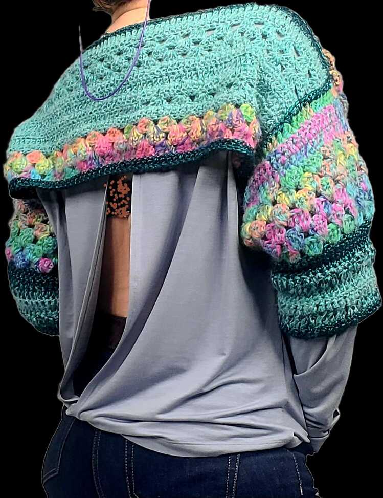 MULTI COLOR CROCHET SWEATER-SANDY