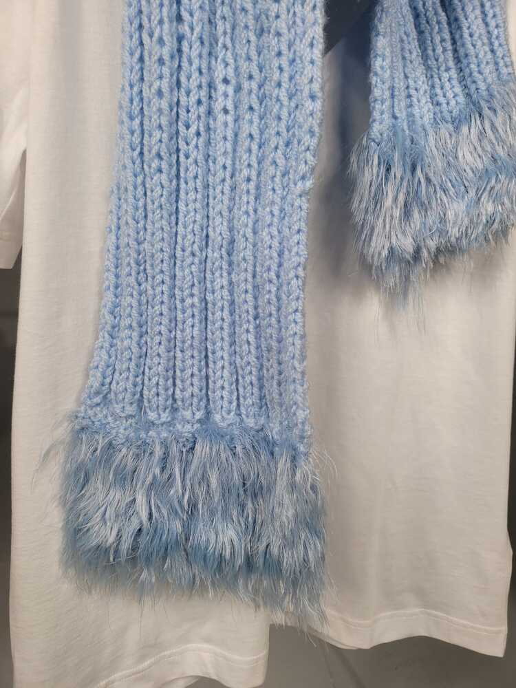 BLUE FRINGE SHAWL-SKY 