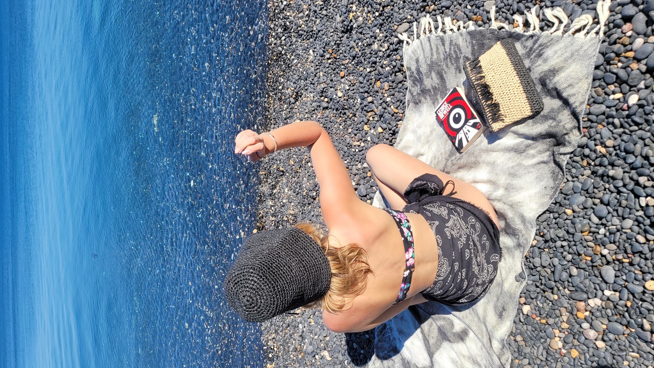 Black Crochet Bucket Hat