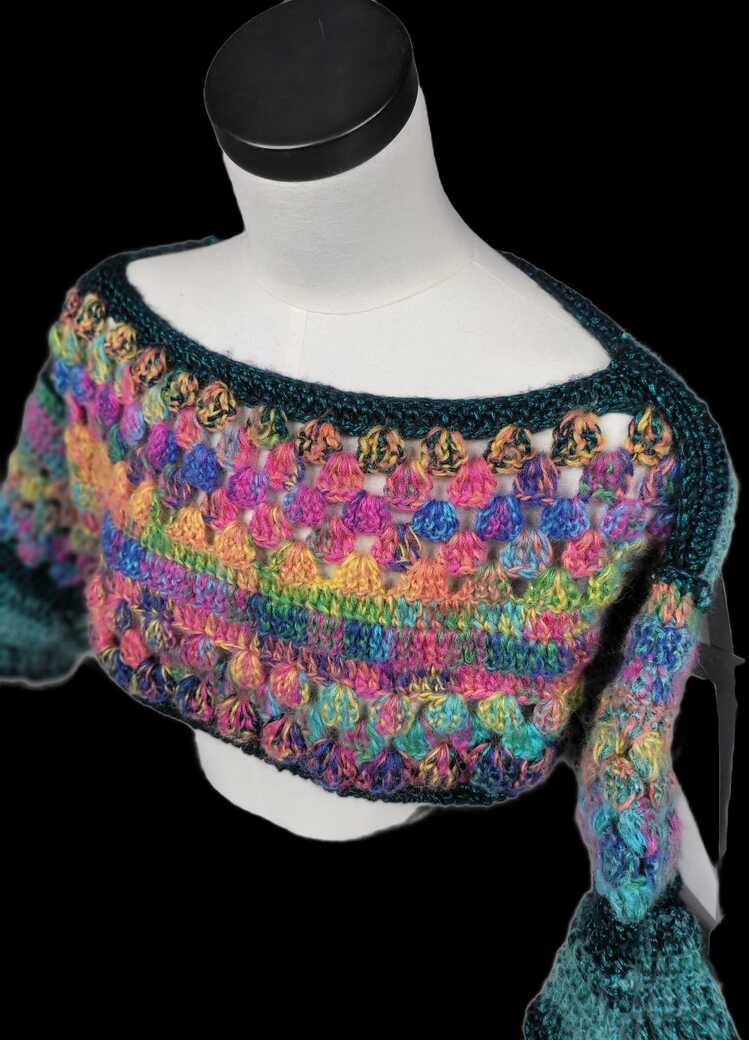 MULTI COLOR CROCHET SWEATER-SANDY