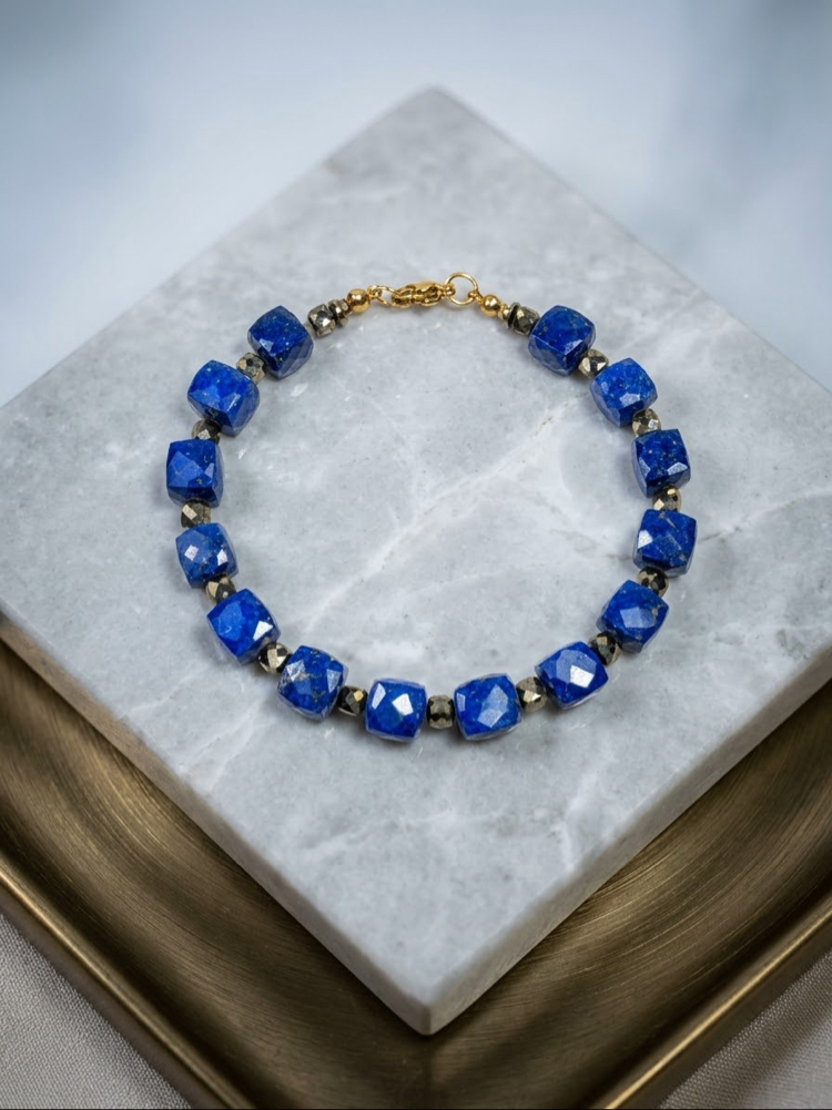Lapis Lazuli ~Pirit Bileklik