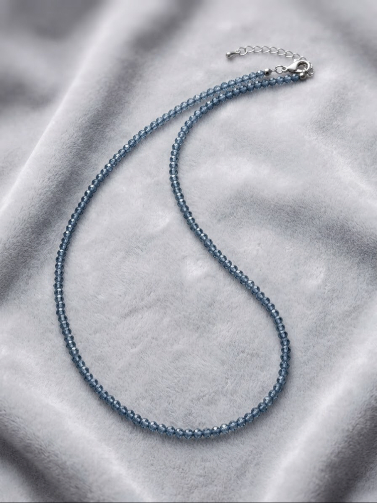 London Blue Topaz Kolye ( Minimal Seri)