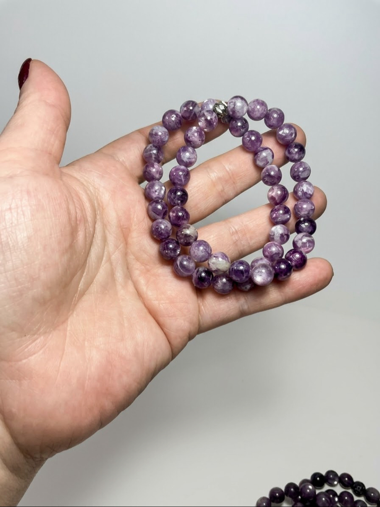 Lepidolit Bileklik (8 mm)