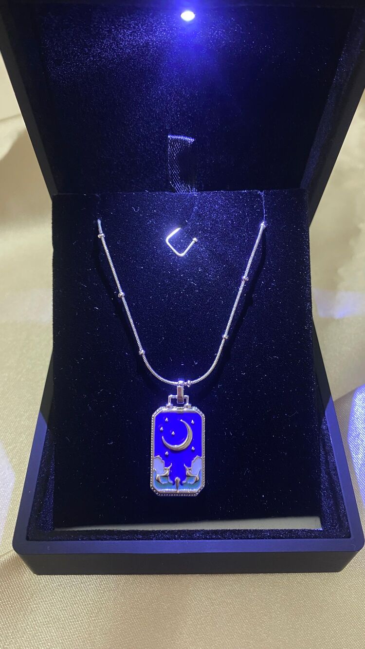 Çelik Tarot Motifli Kolye