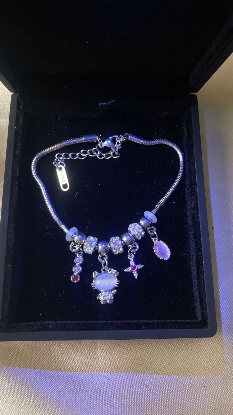 Çelik Hello Kitty Pandora Bileklik