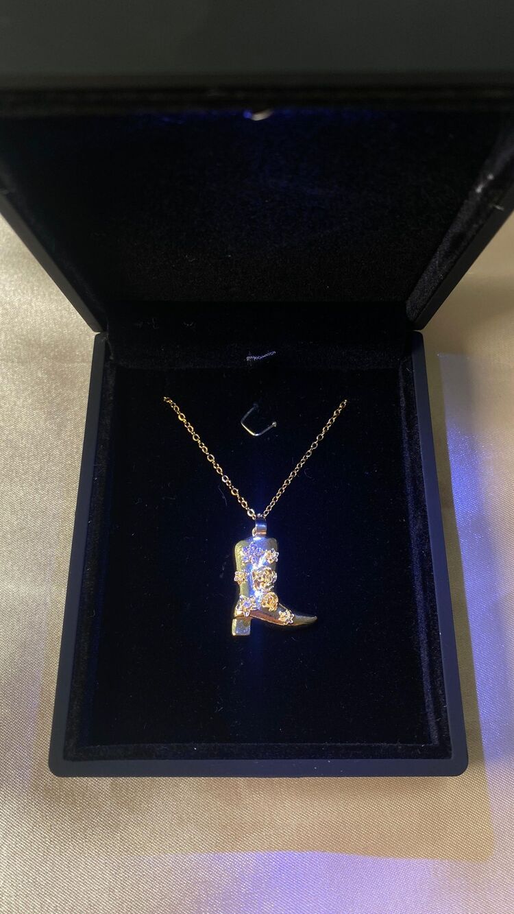 Çelik Kovboy Kolye Gold